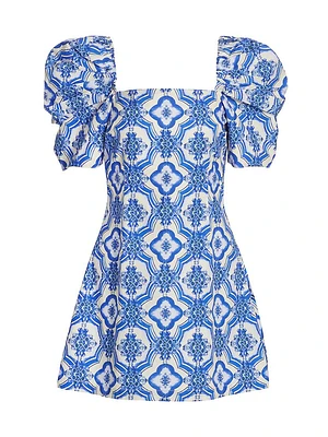 Kelly Mosaic Poplin Dress