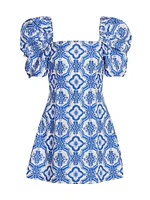 Kelly Mosaic Poplin Dress