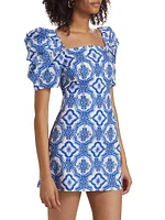 Kelly Mosaic Poplin Dress