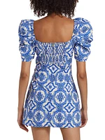 Kelly Mosaic Poplin Dress