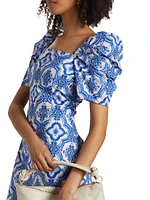 Kelly Mosaic Poplin Dress