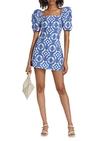 Kelly Mosaic Poplin Dress