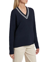 Tennis Cotton-Cashmere Sweater