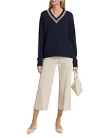 Tennis Cotton-Cashmere Sweater