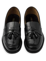 Brushed Leather Loafers