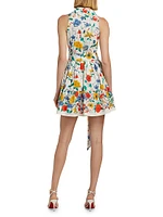 Hannah Floral Cotton Poplin Minidress