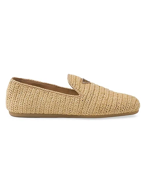 Woven Fabric Slip-On Shoes