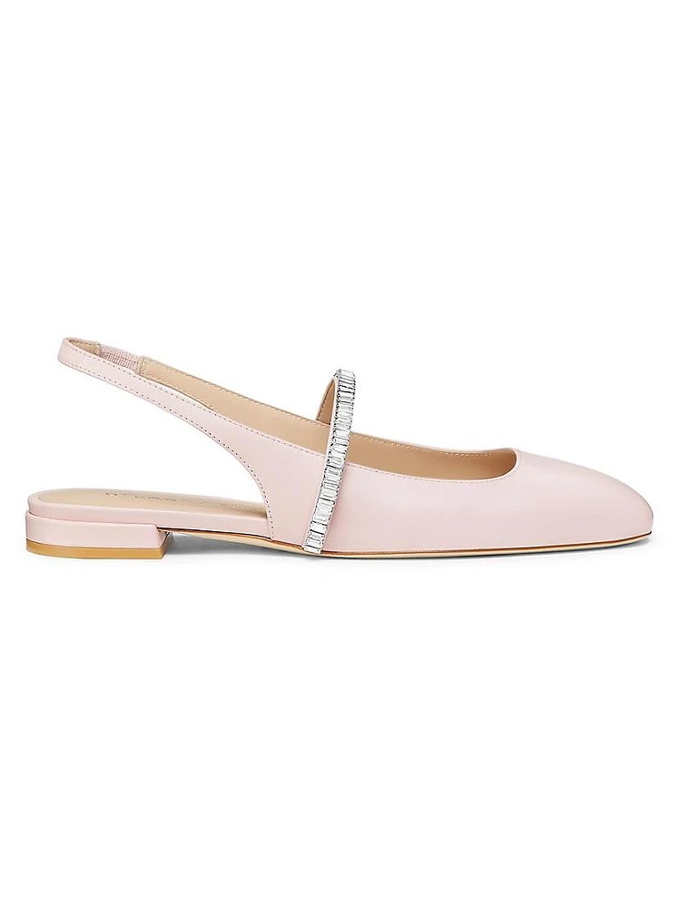 Stefanie Leather Slingback Flats