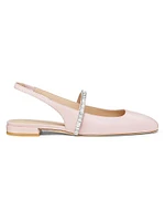 Stefanie Leather Slingback Flats