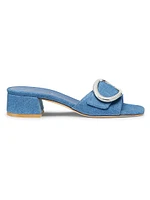 Benni Denim Slides