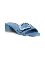 Benni Denim Slides