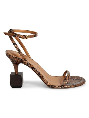 Les Sandales Bisou 100MM Leather Sandals