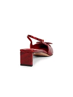 Les Slingbacks 40MM Eel Skin Pumps