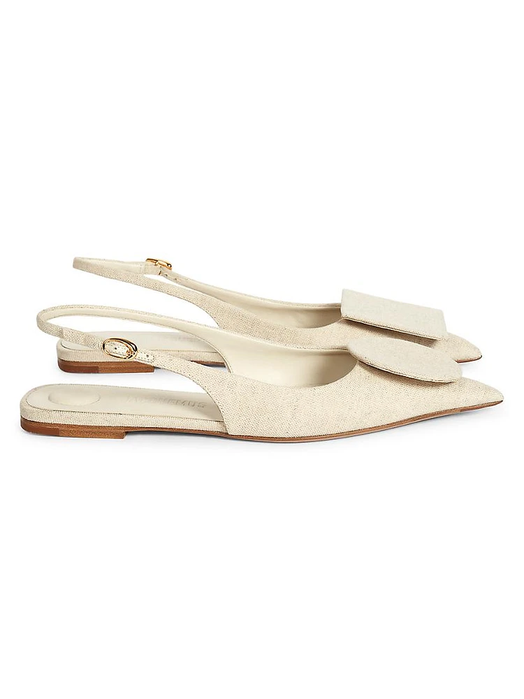 Les Slingbacks Linen Slingback Flats