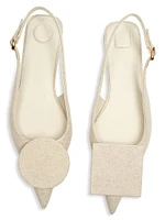 Les Slingbacks Linen Slingback Flats