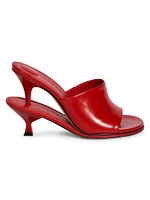 Les Doubles 100MM Leather Mule Pumps