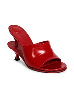 Les Doubles 100MM Leather Mule Pumps