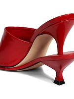 Les Doubles 100MM Leather Mule Pumps