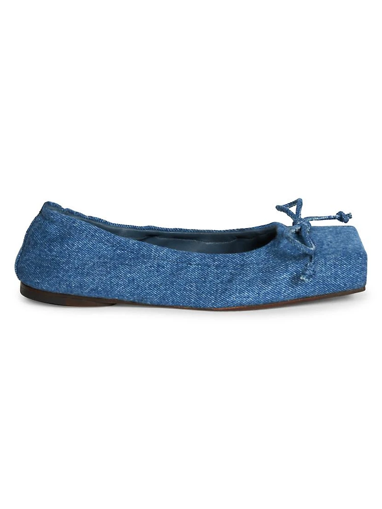 Les Ballerines Denim Ballet Flats