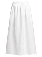 Loretta Cotton A-Line Midi-Skirt