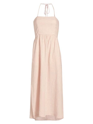Alden Cotton Halter Maxi Dress