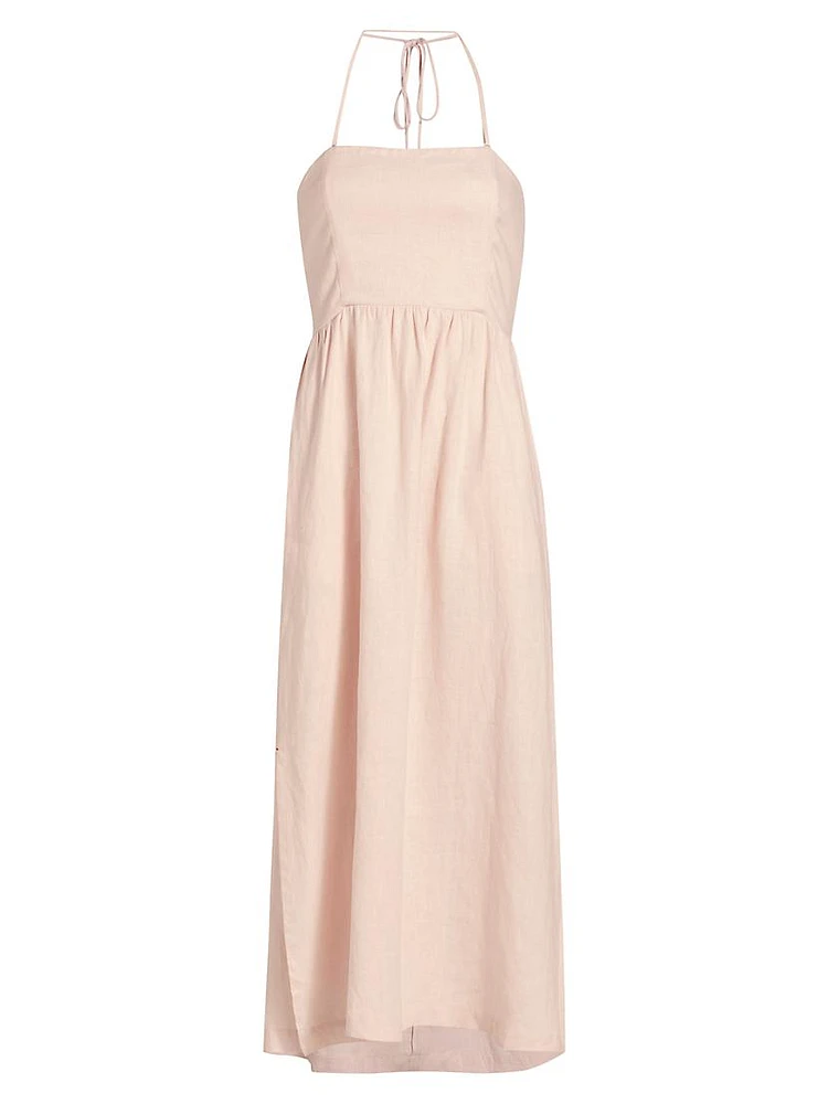 Alden Cotton Halter Maxi Dress