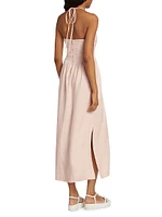 Alden Cotton Halter Maxi Dress