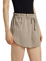 Wesley Cotton Tie-Waist Shorts