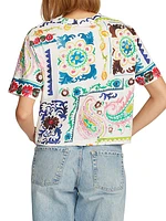 Paisley Hearts Cotton T-Shirt