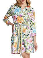 Haven Floral Belted Shirtdress