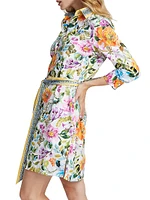 Haven Floral Belted Shirtdress