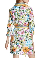 Haven Floral Belted Shirtdress