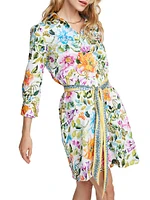 Haven Floral Belted Shirtdress