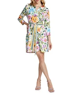 Haven Floral Belted Shirtdress