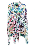 Ruby Paisley Floral Scarf Cover-Up