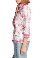 Hadley Floral Stretch-Cotton Shirt