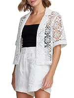 Gemma Geometric Lace Palm Shirt