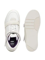 NAOMI x BOSS Leather High-Top Trainer Sneakers