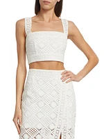 Diamond Crochet Crop Top