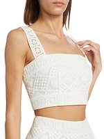 Diamond Crochet Crop Top