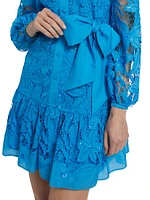 Nellie Embellished Lace Dress