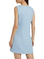 Eden Bouclé Keyhole Sheath Dress