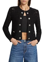 Bubble Pointelle Knit Jacket