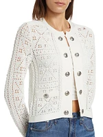 Bubble Pointelle Knit Jacket