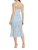 Cami Sheer Skirt Midi-Dress