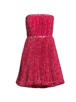 Lenzy Tulle Strapless Minidress