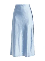 Ella Satin Midi Skirt