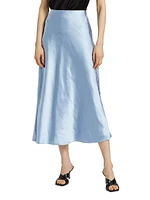 Ella Satin Midi Skirt