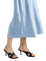 Ella Satin Midi Skirt