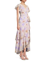 Cezza Floral Wrap Dress